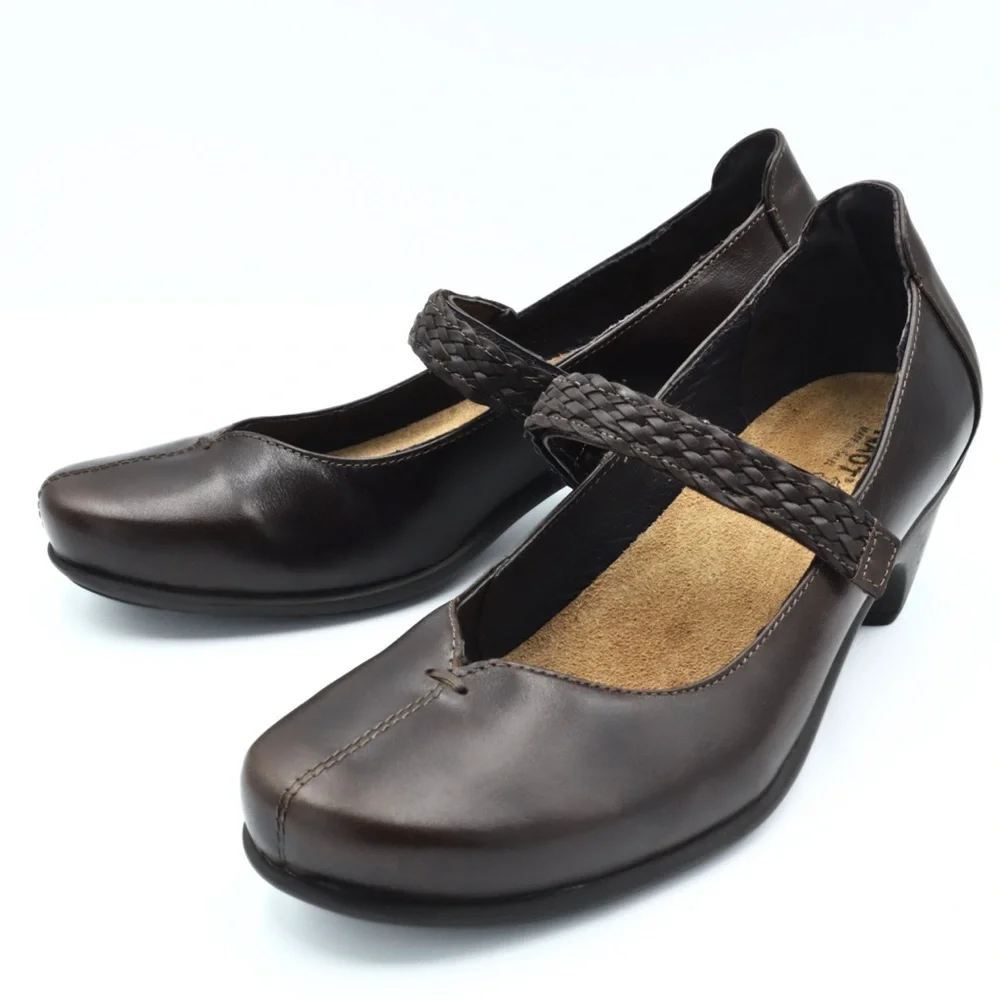 NAOT Forward Mary Jane Shoes Women’s EU 39 US 8 Brown Leather Comfort Low Heel - Picture 6 of 11